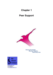 Peer Support - Lincolnshire Independent Living