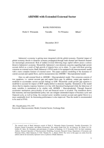 RMSE Comparison: ARIMBI with Extended External Sector