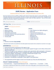 DURC Review Application Form - Division of Research Safety