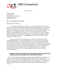 Sovaldi CT Coalition Advocate Provider Letter to DSS Final signed 2