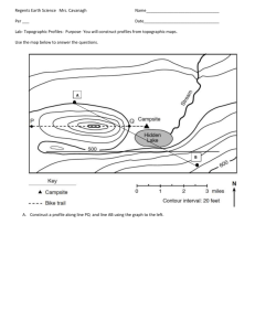 Topographic Maps & Profiles Lab Worksheet