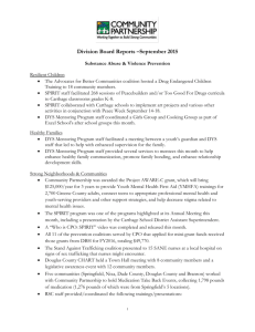 Support Center Board Report - Community Partnership of the Ozarks