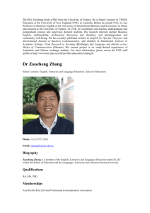 Dr Zuocheng Zhang