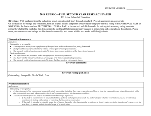 2014 rubric—ph.d. second year research paper