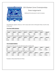 Lane Timer Assignments