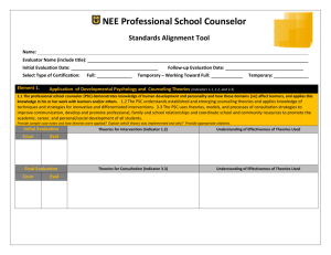 Counselor Standards Alignment Tool Template