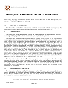 Red Rock Collections Agreement