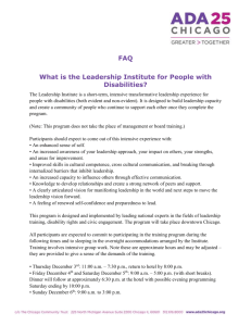 Leadership Institute FAQ (Word)