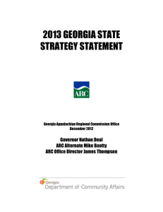fy 2003 state of georgia strategy statement
