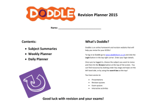 Doddle Revision Planner