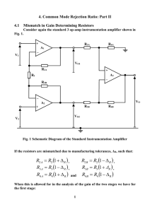 4 Amplifier Common Mode Rejection Ratio Part II Full