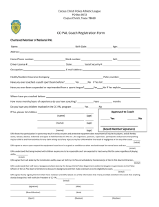 Coach Registration Form