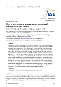 Effect of heat treatment on structure and properties of multilayer Zn