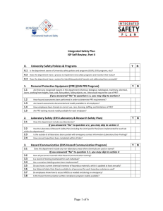 ISP Self-Review Part II - Penn State University Environmental Health