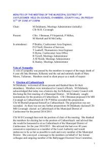Minutes Municipal District of Castlecomer 13th June 2014 (size