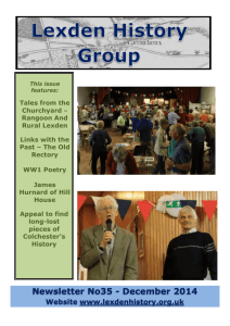 Issue 35 - Lexden History Group