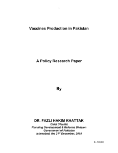Vaccines Production in Pakistan (VPIP)