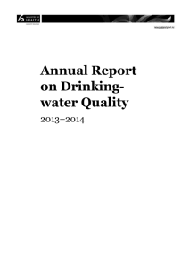 Annual Report on Drinking-water Quality 2013