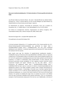 New seven membered palladacycles: C–Br bond activation of 2