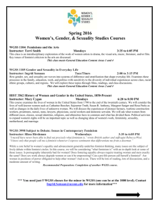 WGSS 3268/ COMM 3450 Gender and Communication Instructor