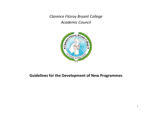 Guidelines for Development of Programs