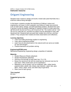 Origami Engineering
