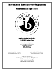 IB Application - Brandywine School District