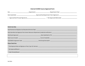 Internal CUHSD Course Approval Form