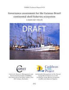 Appendix 1: Development of an ecosystem approach to the fisheries