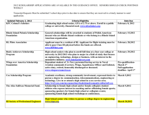 Scholarship - Newport Public Schools