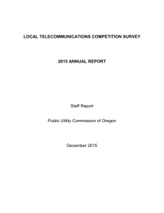 2015 Competition Survey Report