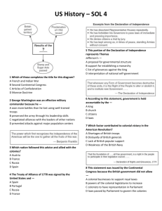 US History – SOL 4 - Amherst Education Center