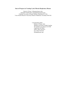 State of Progress in Treating Cystic Fibrosis Respiratory Disease