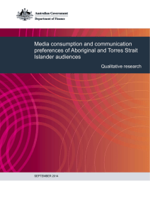 Media consumption and communication preferences of Aboriginal