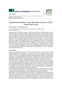 Operational Flexibility in Pulp Mill Steam Production at Off