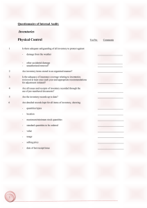 Questionnaire of Internal Audit (Document)
