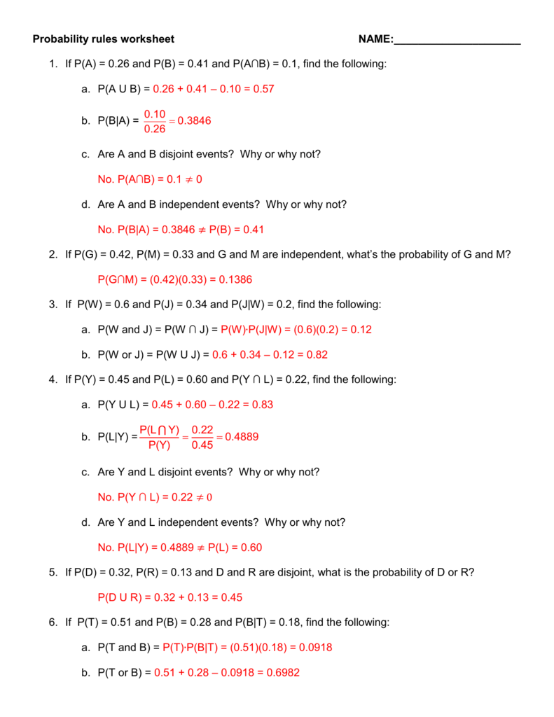 unit 12 probability homework 5 conditional probability