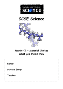 Module C6 * Chemical Synthesis