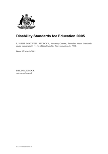 Disability Standards for Education 2005 (docx