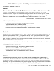 ACCUPLACER Sample Questions*Panola College Developmental