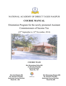 course manual - National Academy of Direct Taxes