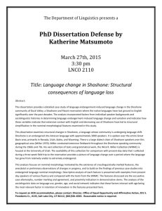 PhD Dissertation Defense by Katherine Matsumoto