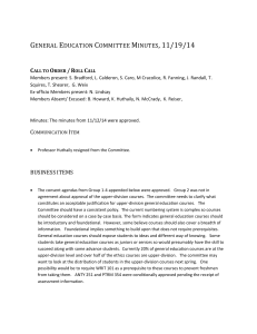 General Education Committee Minutes, 11/19/14