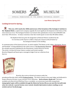 Somers Museum Newsletter - Circus Fans Association of America