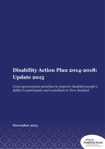 Disability Action Plan 2014
