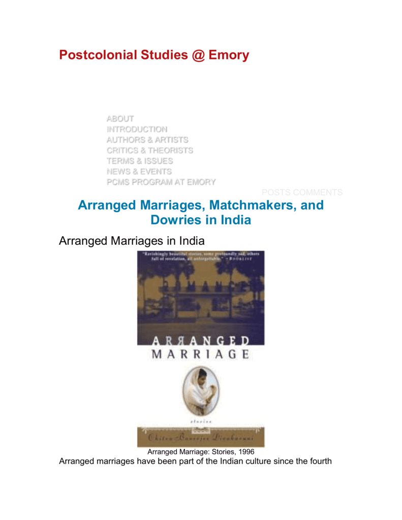 arranged marriage introduction