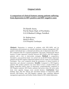 Original Article A comparison of clinical features among patients