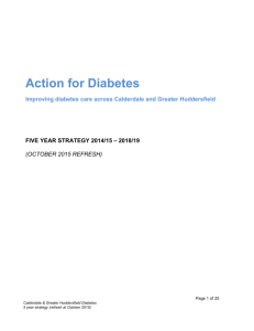 Action on Diabetes – Calderdale and Greater Huddersfield