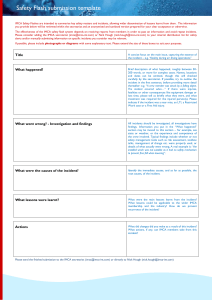 IMCA Safety Flash template