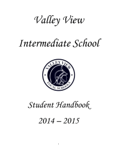 Intermediate Student Handbook - Valley View Local School District